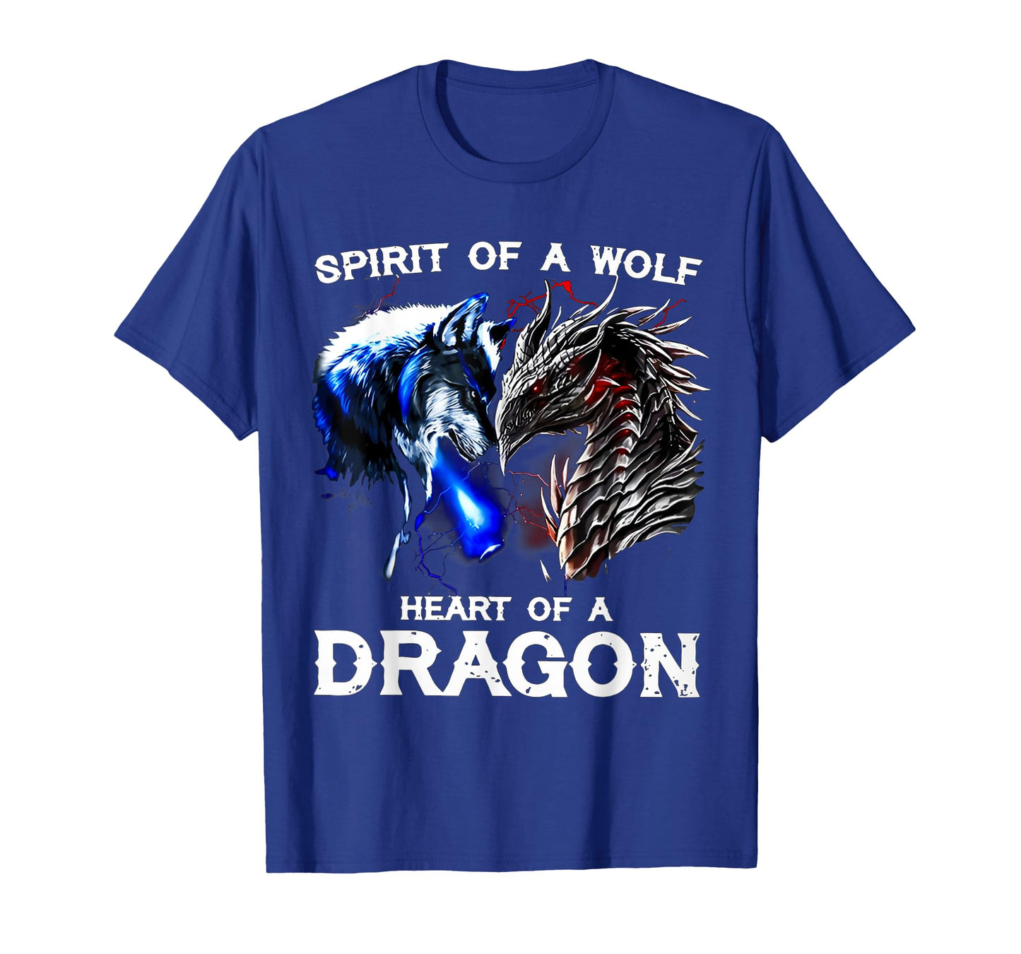 The Soul of a Wolf The Heart of a Dragon T-Shirt