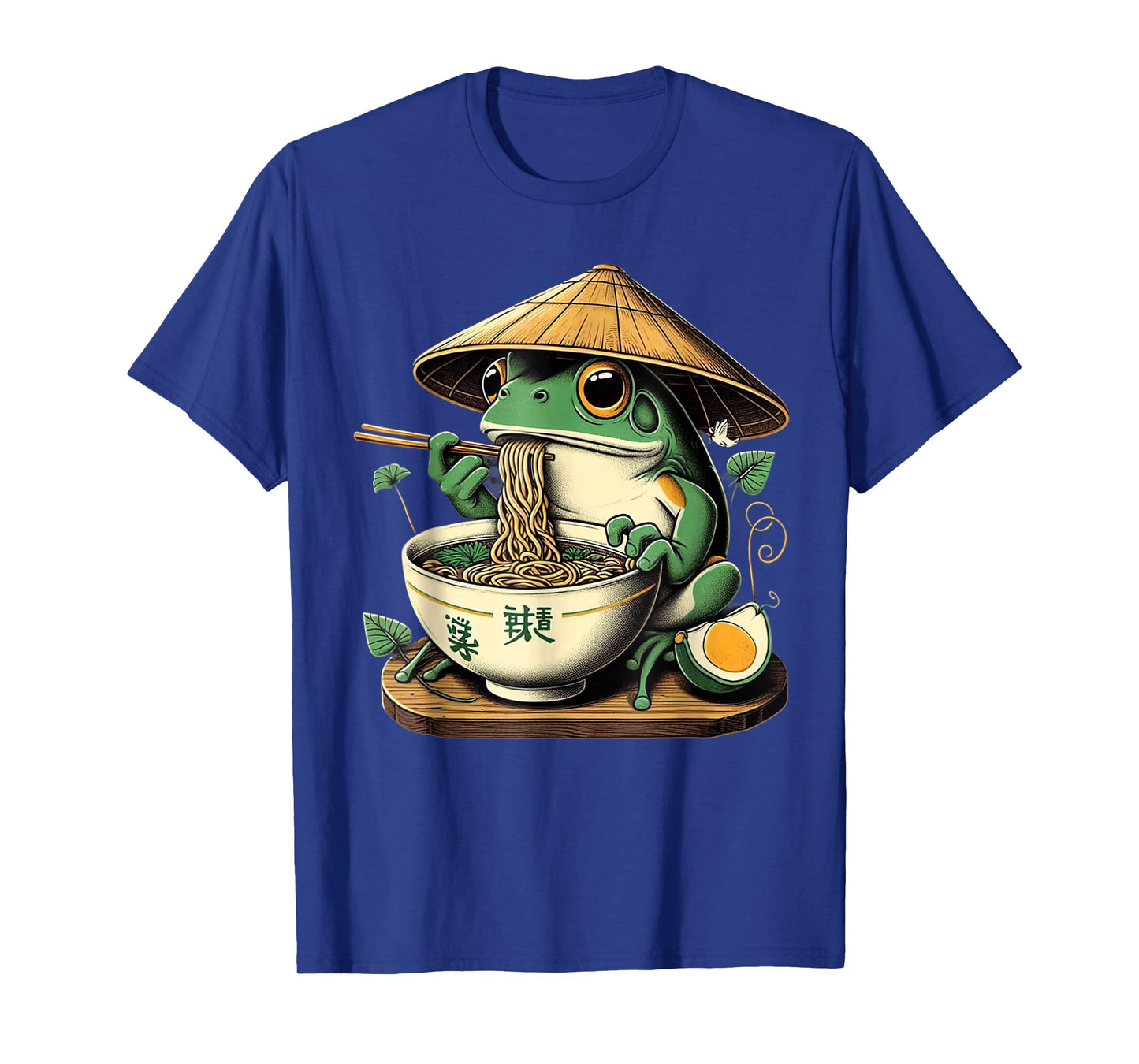 Frog Eating Ramen Kawaii Japanese Noodles T-Shirt