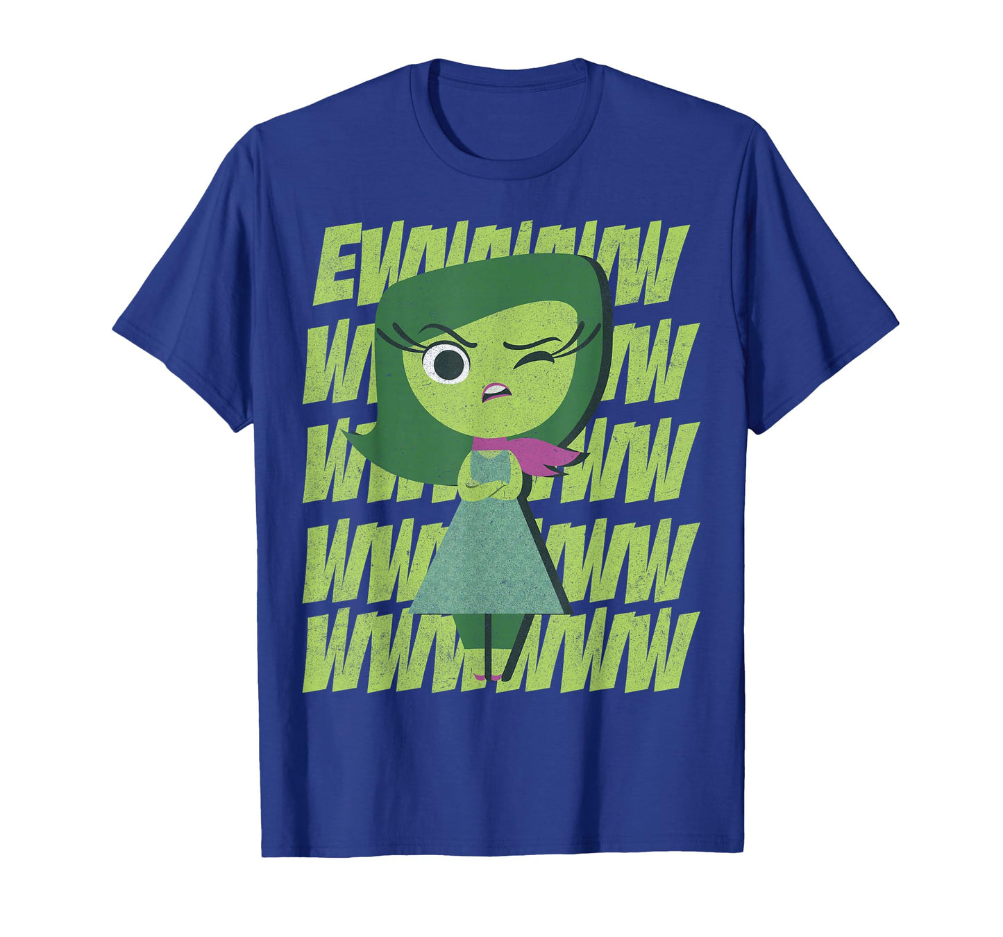 Disney Pixar Inside Out Disgust Ewww Retro Text Stack T-Shirt