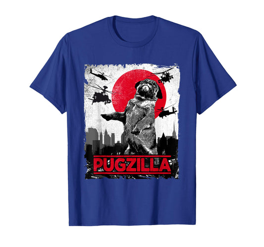 Funny Pugzilla Pug Dog T-Shirt