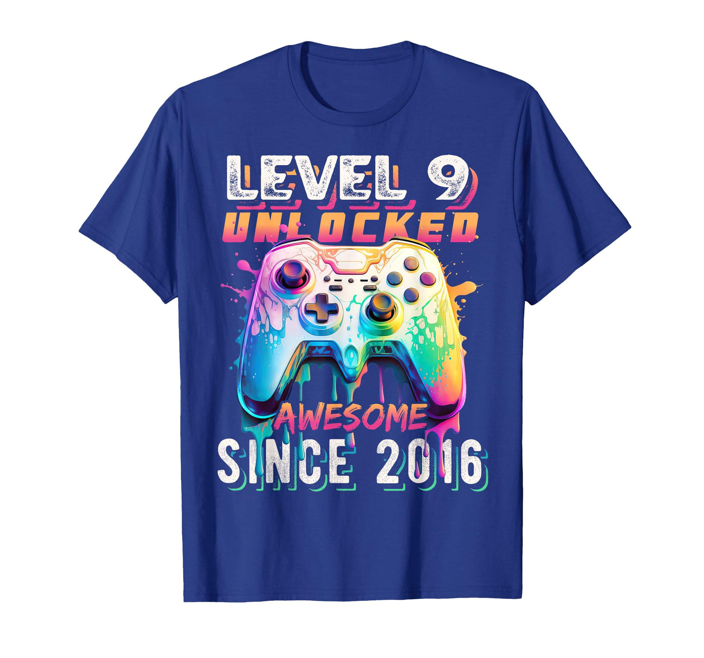 9th Birthday Boy Level 9 Gamer 9 Year Video Game Party T-Shirt