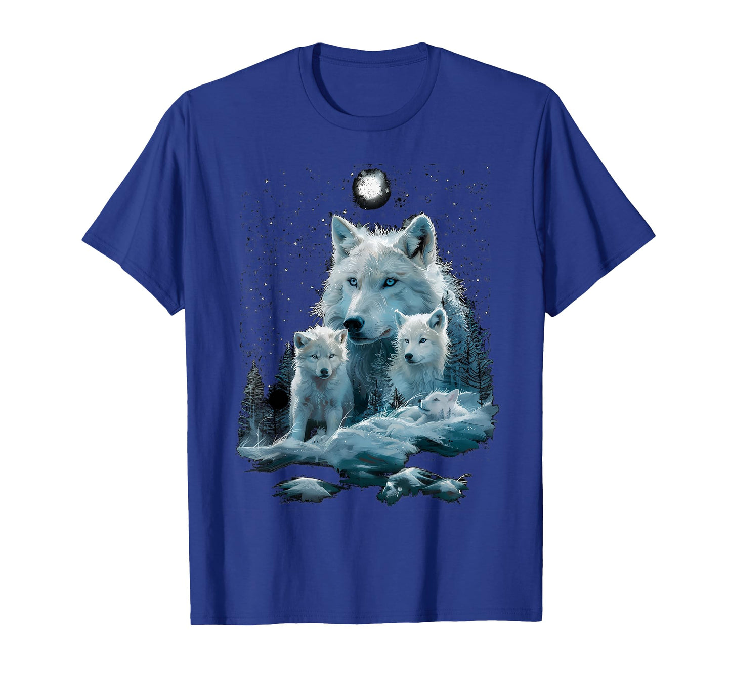 Mommy Wolf Snow Graphic Wolf Lovers Mother's Day Christmas T-Shirt