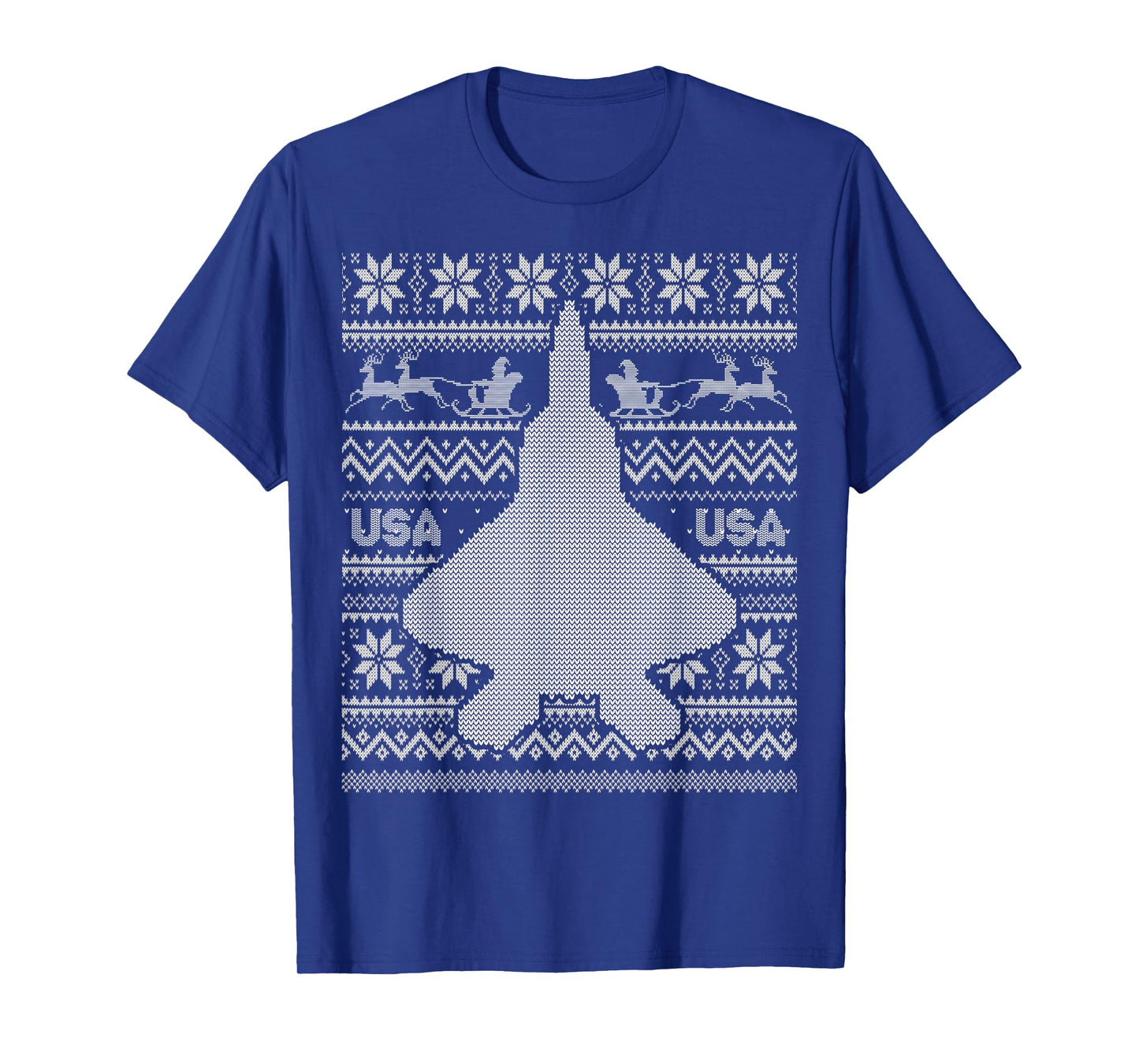 F 22 Raptor Ugly Christmas Sweater Style T-Shirt