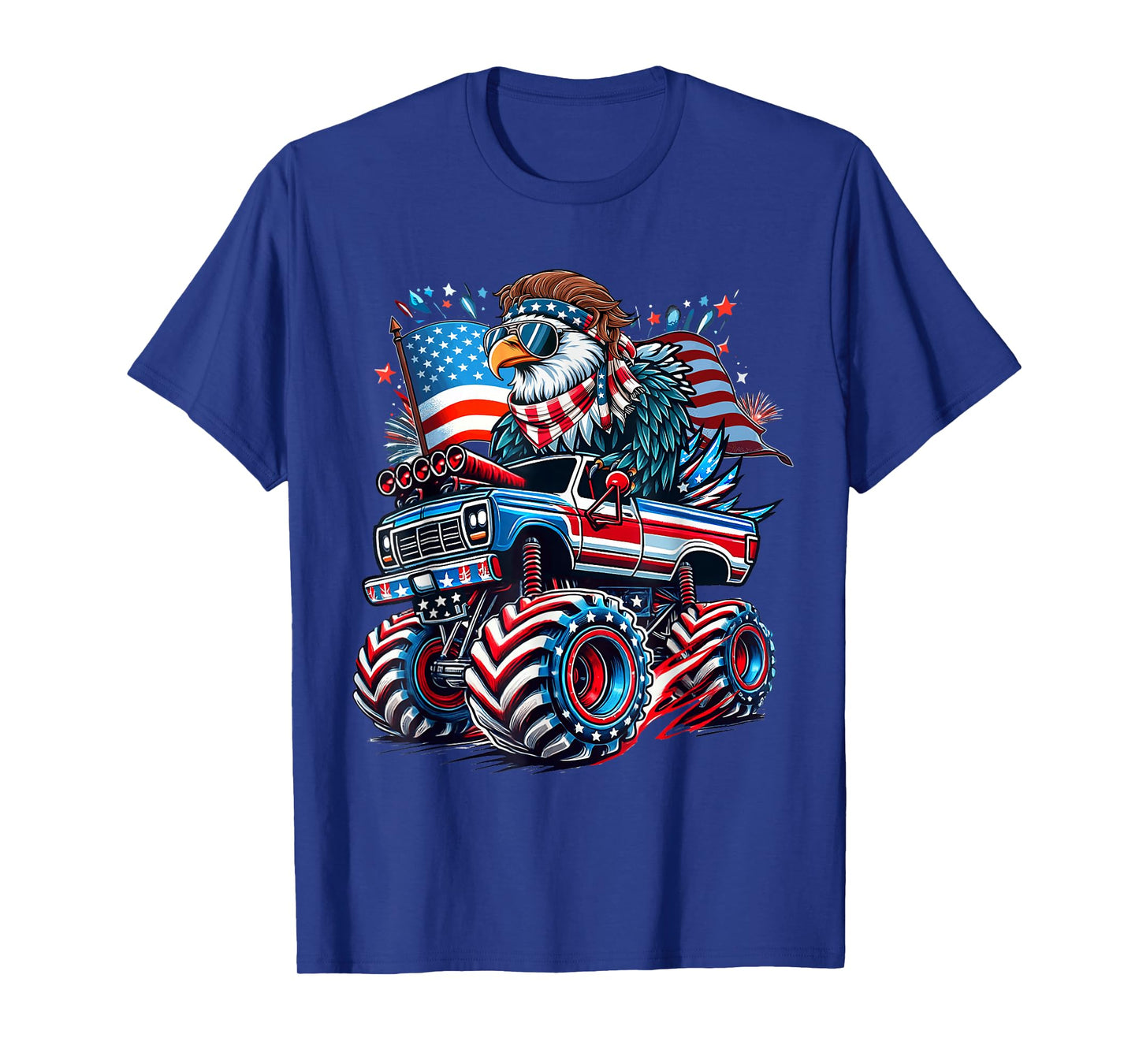 4th of July USA American Flag Bald Eagle Patriotic Eagle T-Shirt