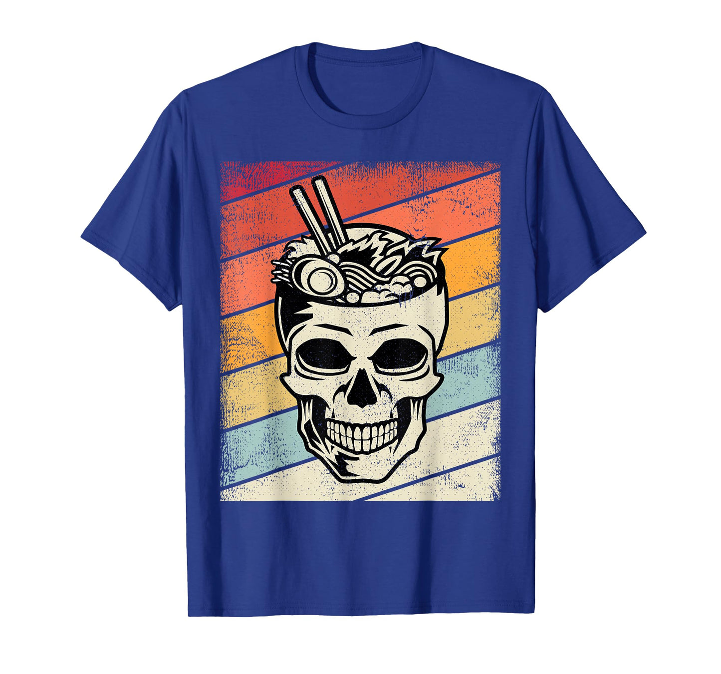 Vintage Ramen Noodles Skull Retro Graphic Kids, Youth T-Shirt