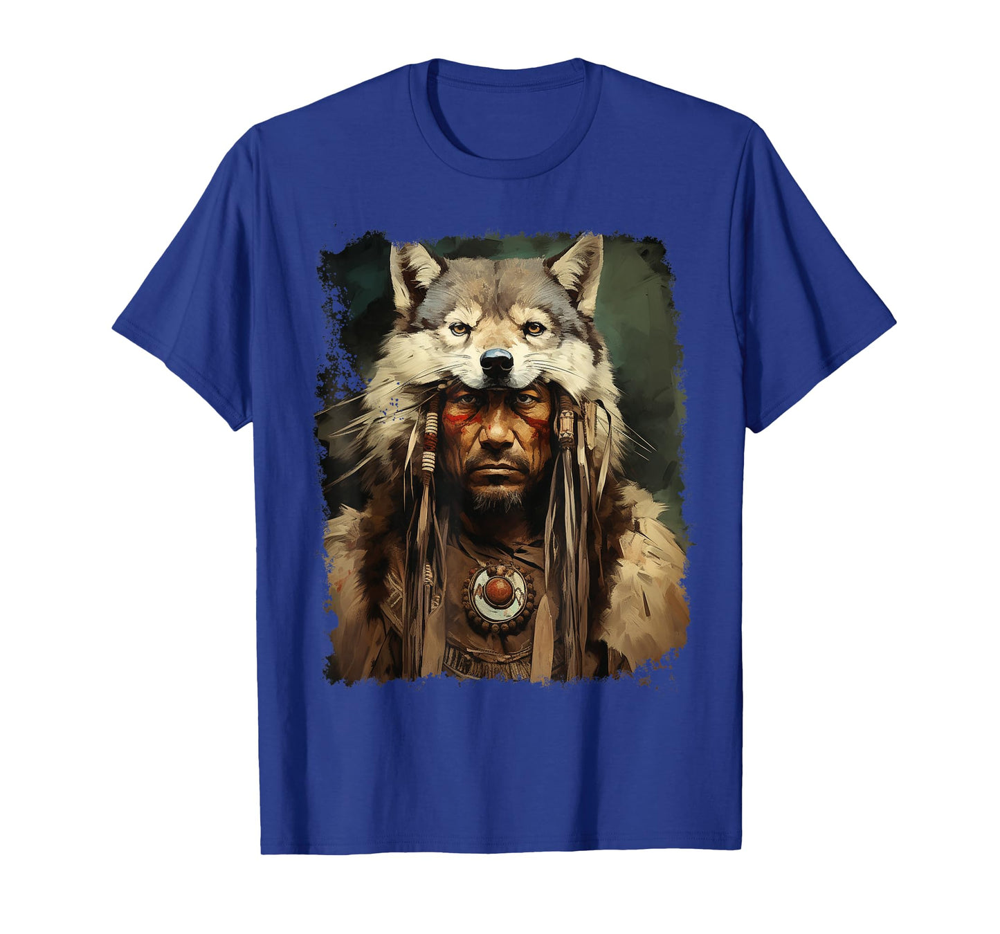 Wolf Native American Men T-Shirt