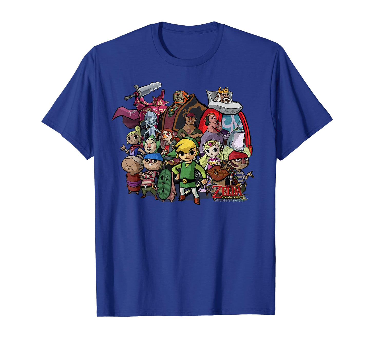 Nintendo Zelda The Windwaker Group Shot Graphic T-Shirt T-Shirt