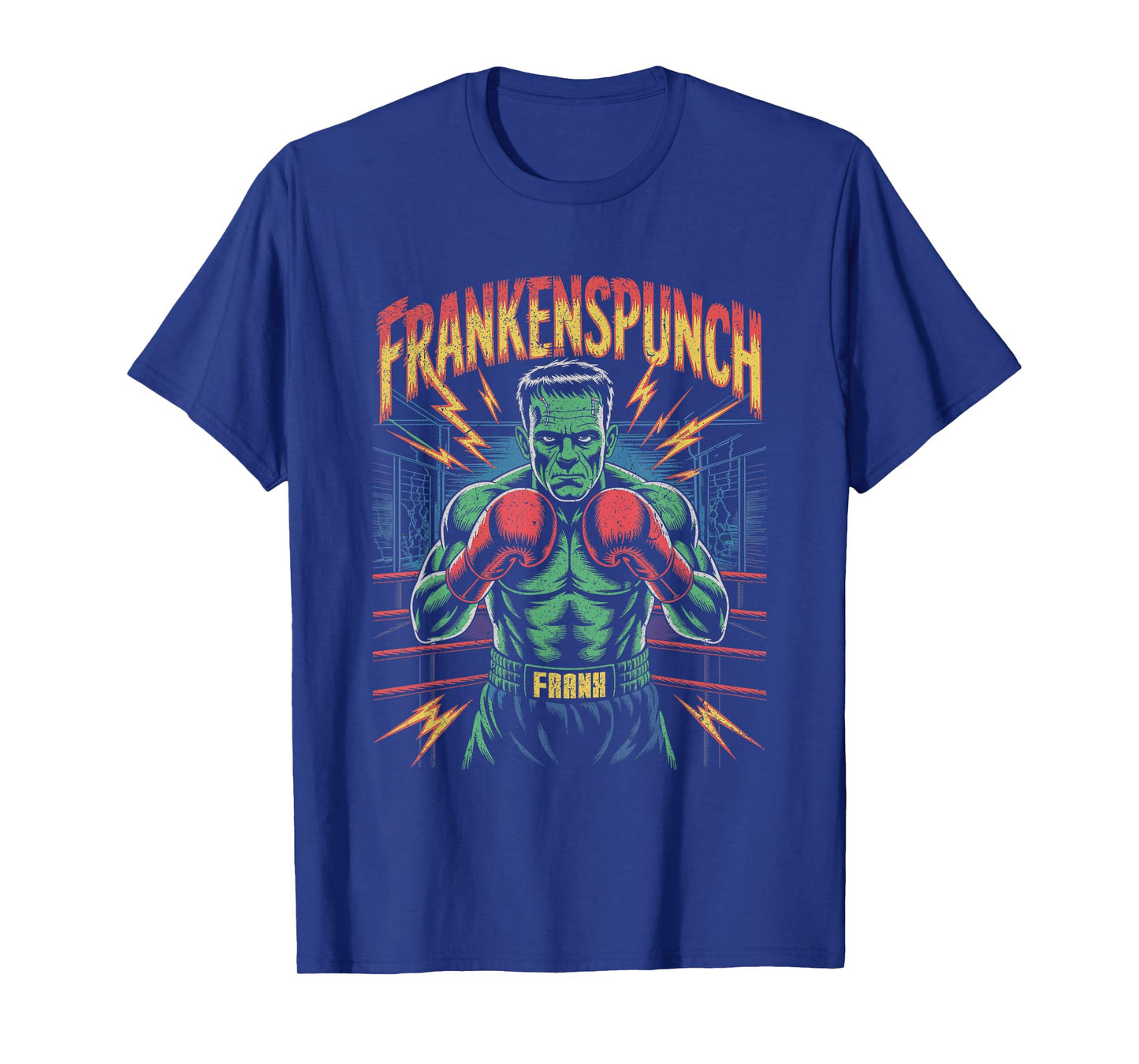 Frankenspunch Monster Boxing Horror Halloween Parody T-Shirt