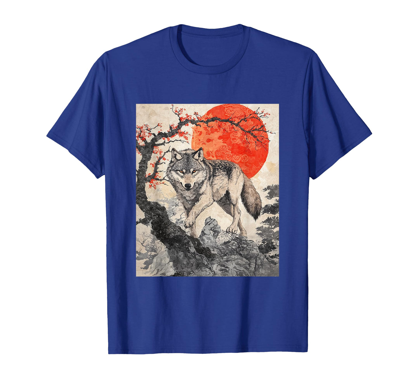 Wolf Wolves Japan Japanese Funny Anime Graphic T-Shirt