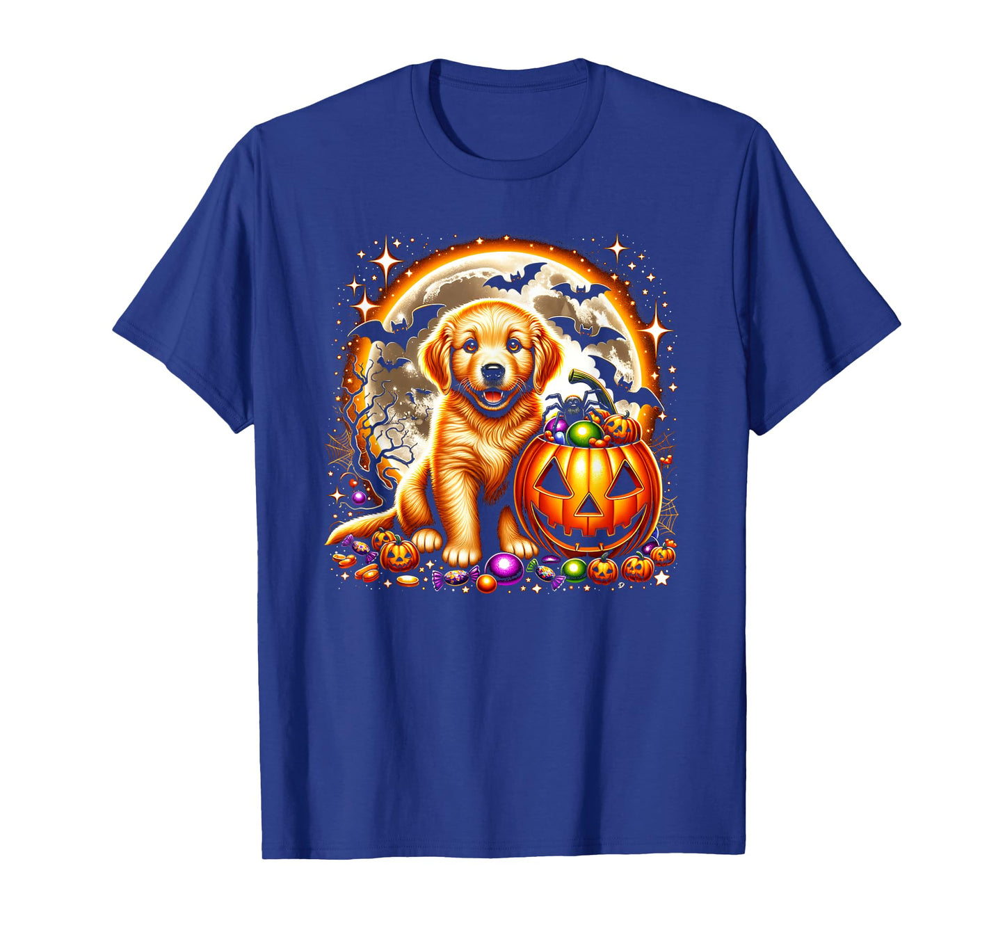 Halloween Golden Retriever Puppy Dog T-Shirt