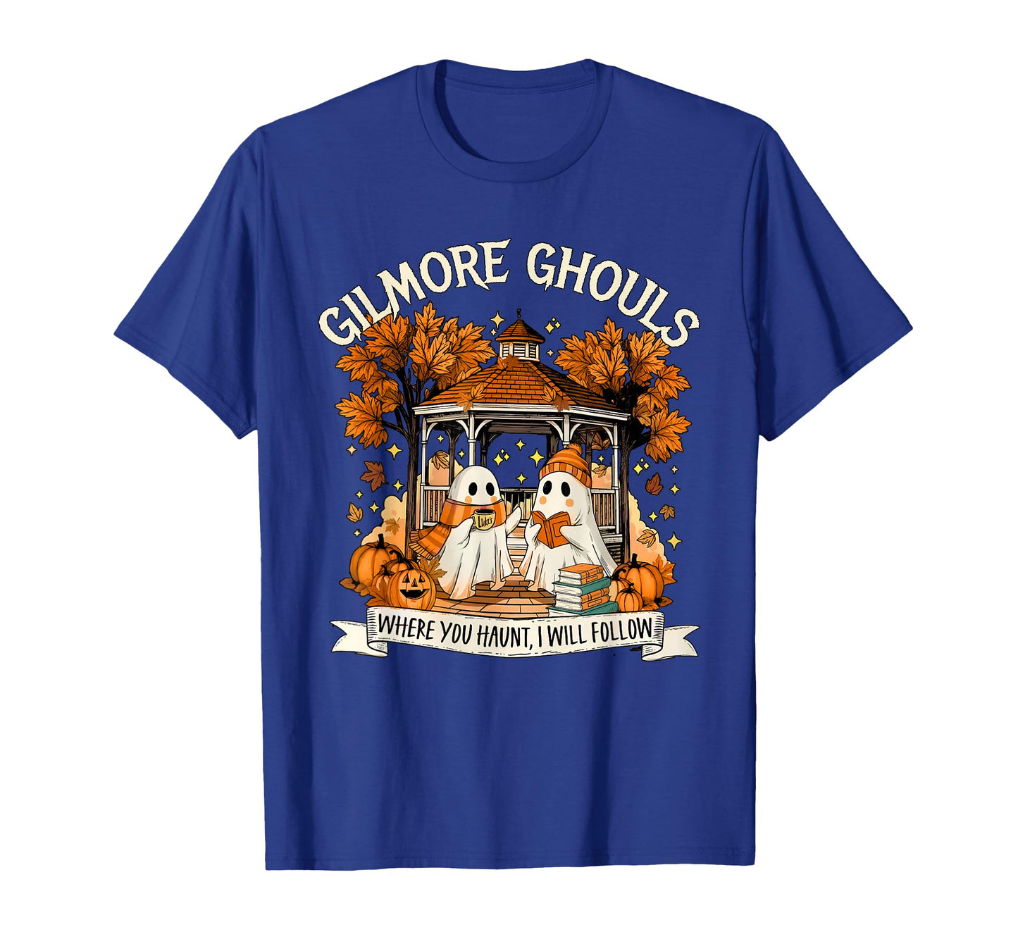 Gilmore Ghouls Halloween Spooky Fall Ghosts Coffee Lover Tee T-Shirt