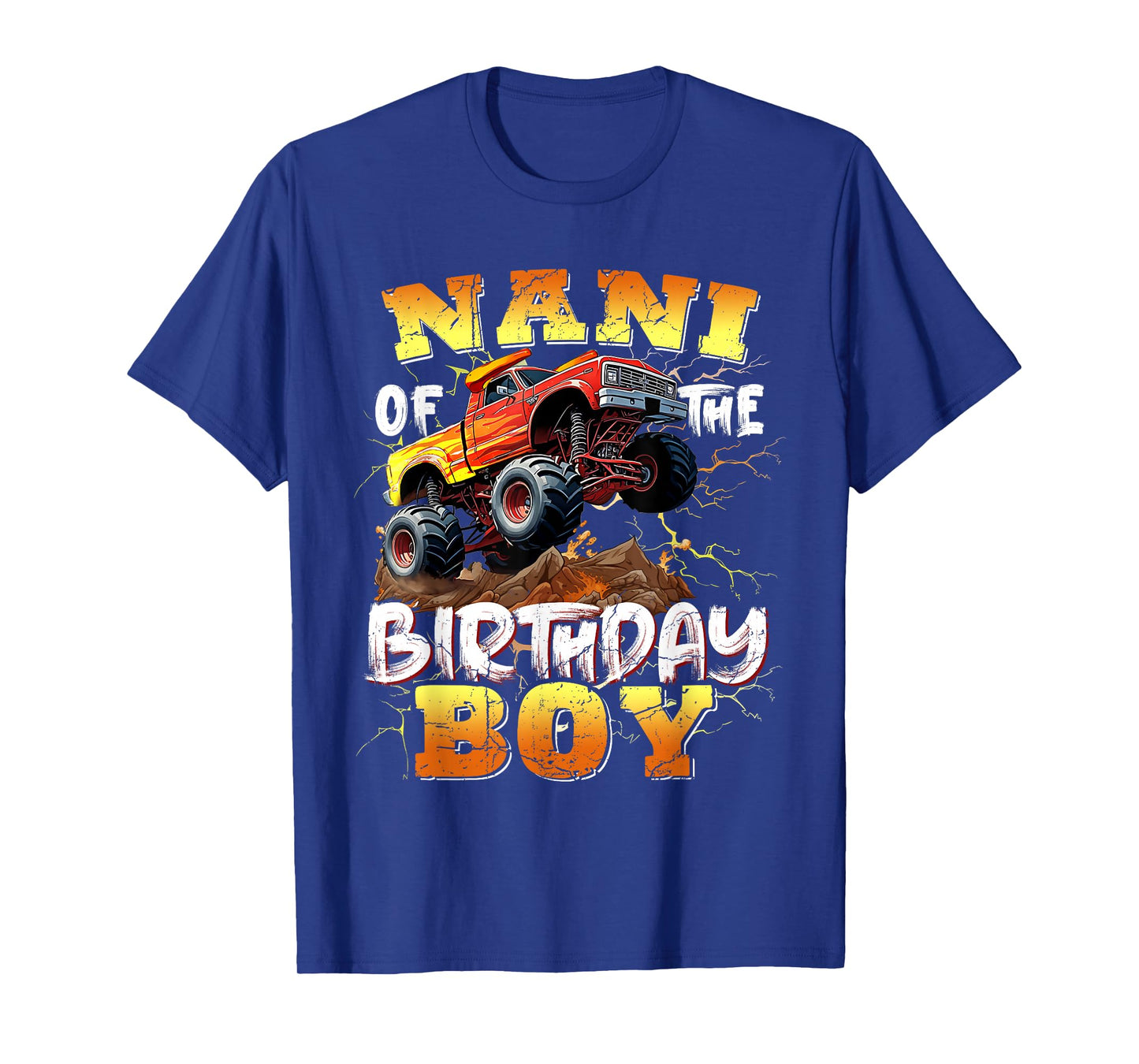 Nani of The Birthday Boy Monster Truck Birthday Family T-Shirt
