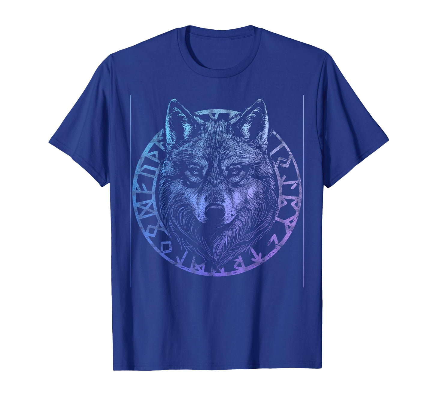 Wolf Viking Runes Nordic Celtic Wolf Lover T-Shirt