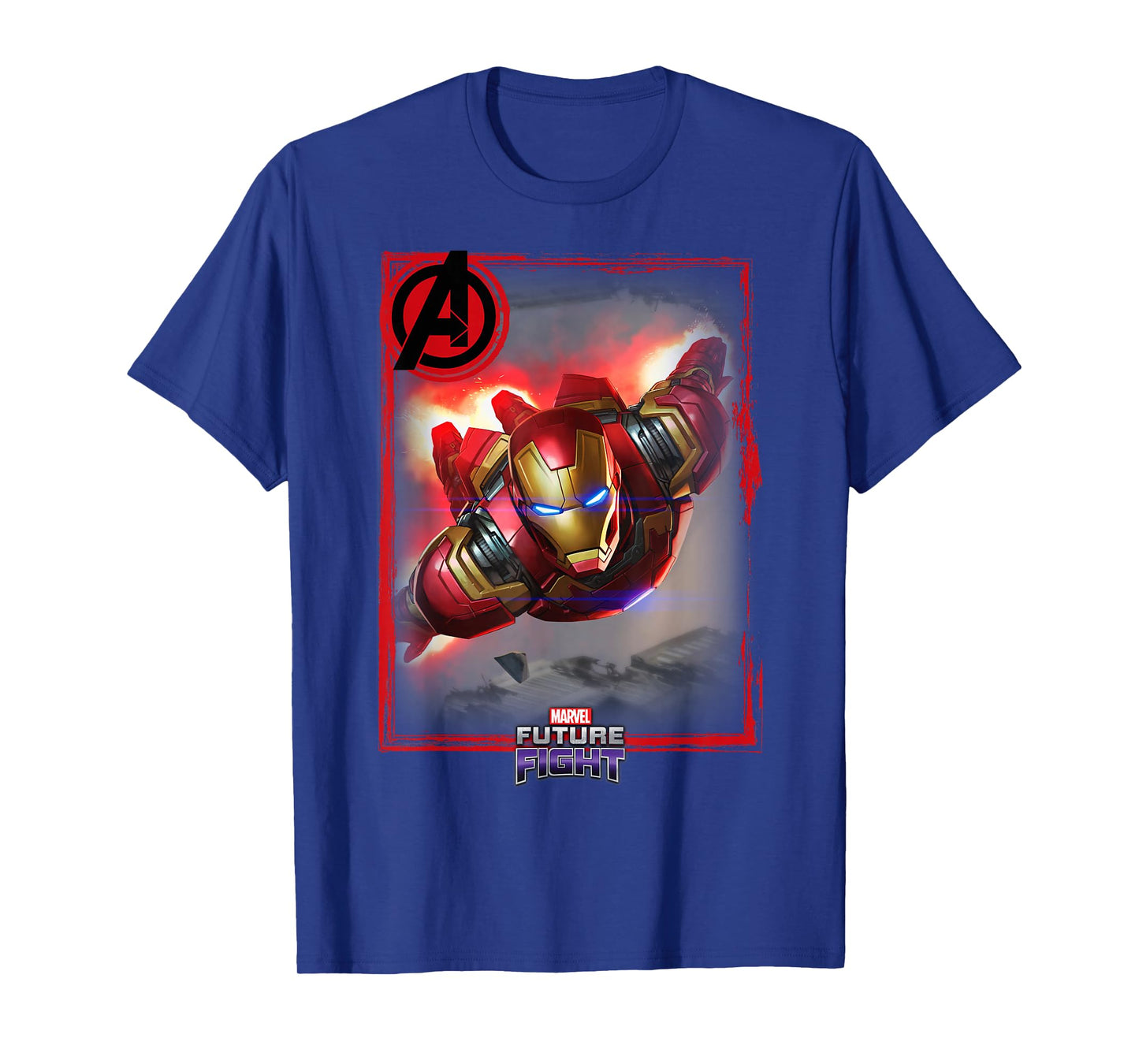 Marvel Future Fight Iron Man Portrait Graphic T-Shirt T-Shirt