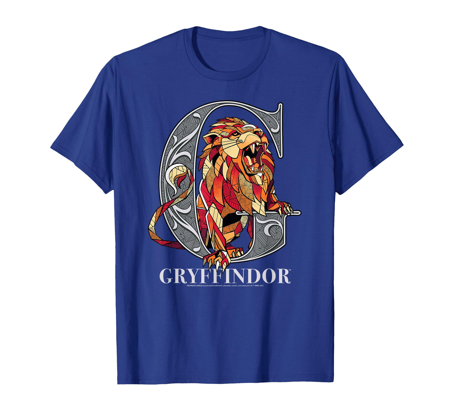 Harry Potter Mosaic Gryffindor with Lion T-Shirt