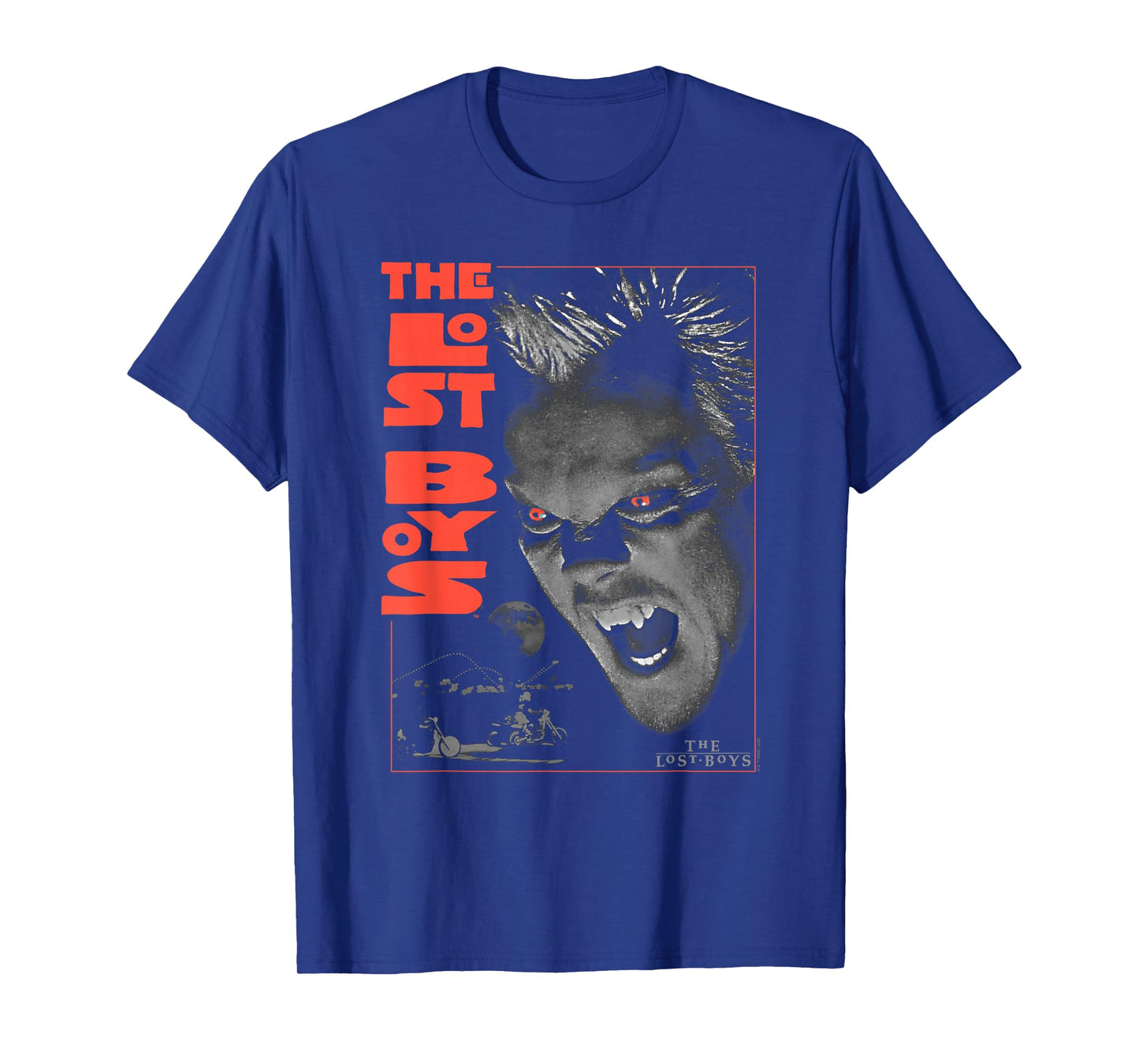 Warner Bros. The Lost Boys Fun to Be a Vampire Poster T-Shirt - Boys, Horror Enthusiasts, Halloween Lovers - Black - Unisex - Short Sleeve - Small