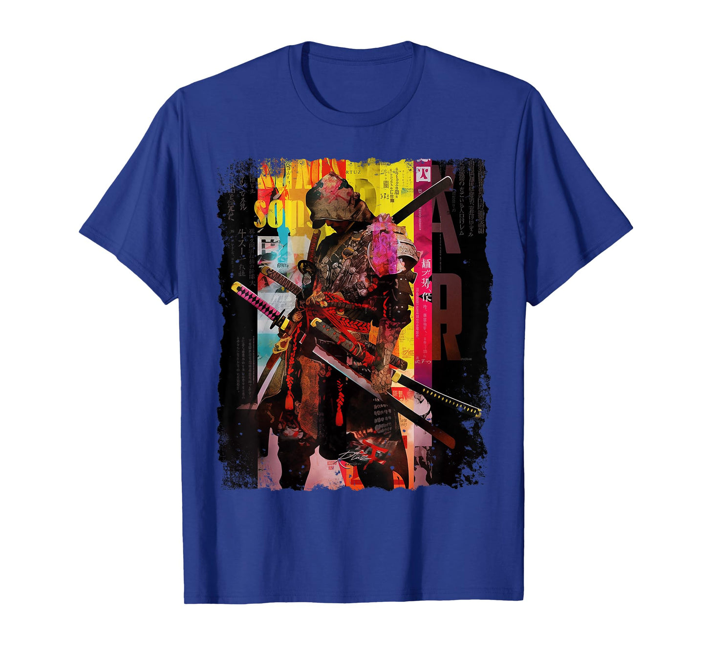 Hip Hop Y2K Vintage Hipster Edgy Urban Streetwear Samurai T-Shirt