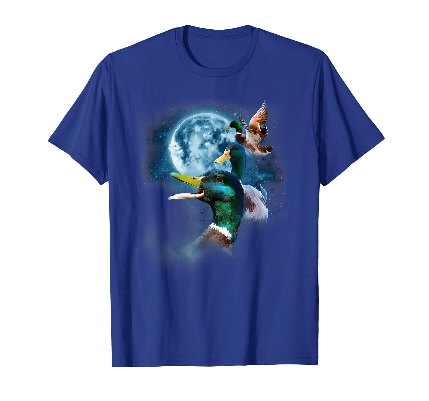 Funny Mallard Duck Shirt - Howling at the Moon Duck T-Shirt