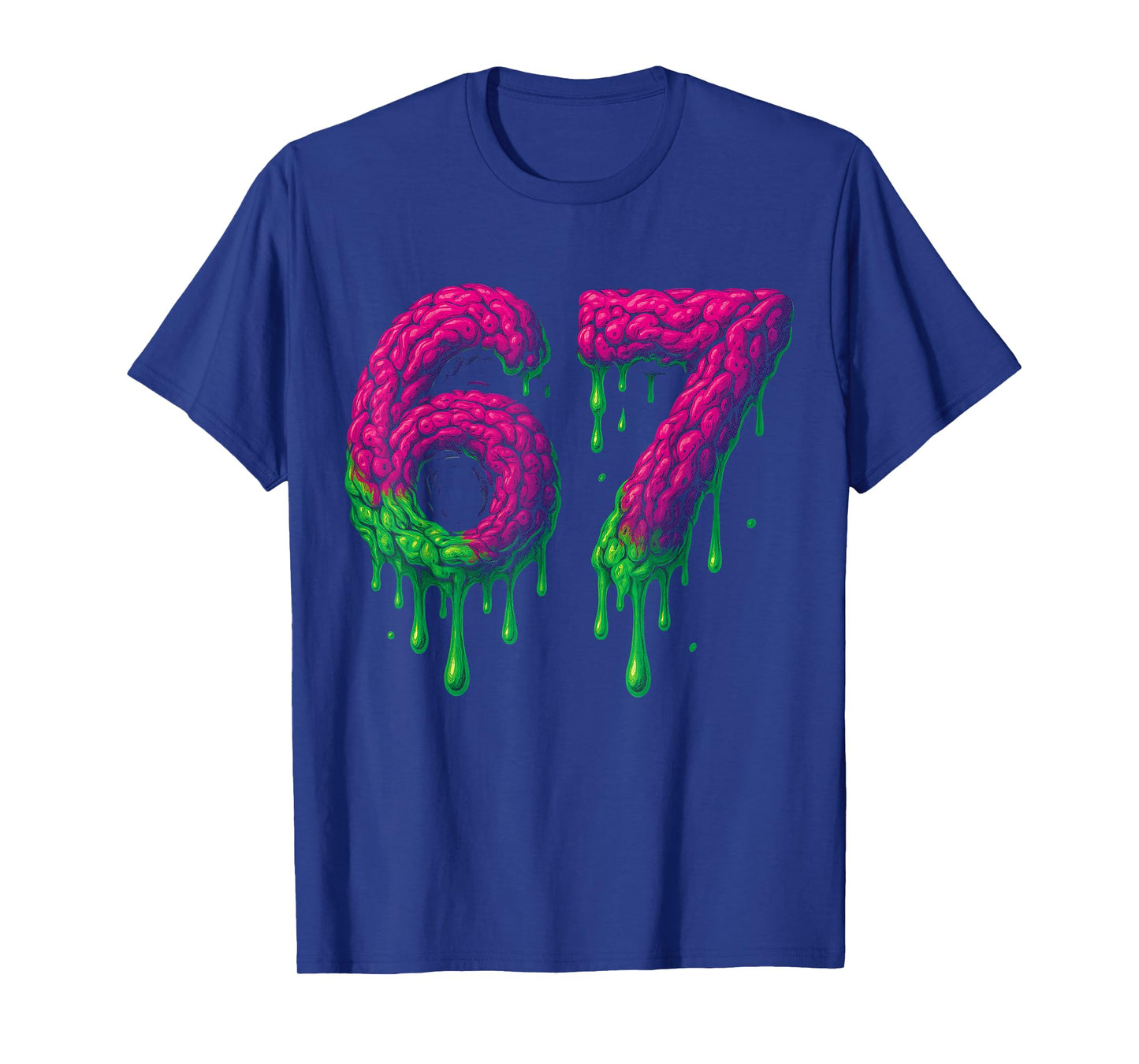 67 Six Seven 6-7 Toxic Brain Drip - Funny Kids Brainrot Meme T-Shirt