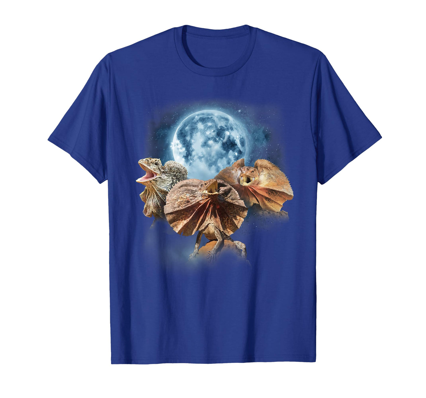 Frilled Lizard Shirt - Funny Lizards Howling at the Moon T-Shirt