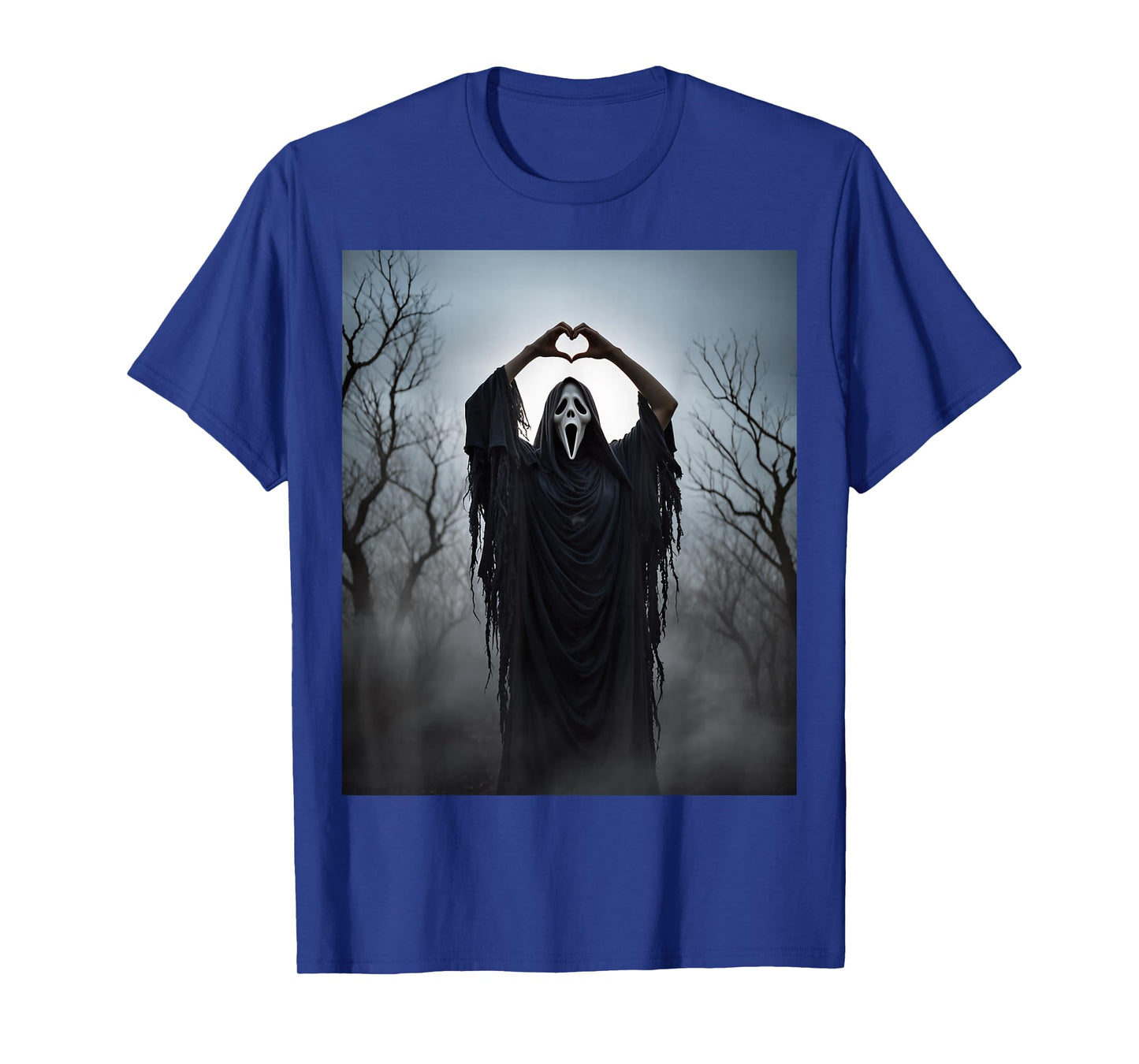 Ghost Heart Hands Scary Face Horror Poster Halloween 2025 T-Shirt