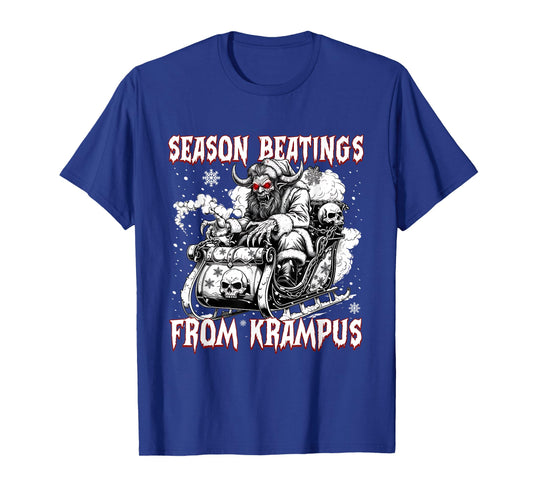 Season Beatings from Krampus Horror Xmas T-Shirt
