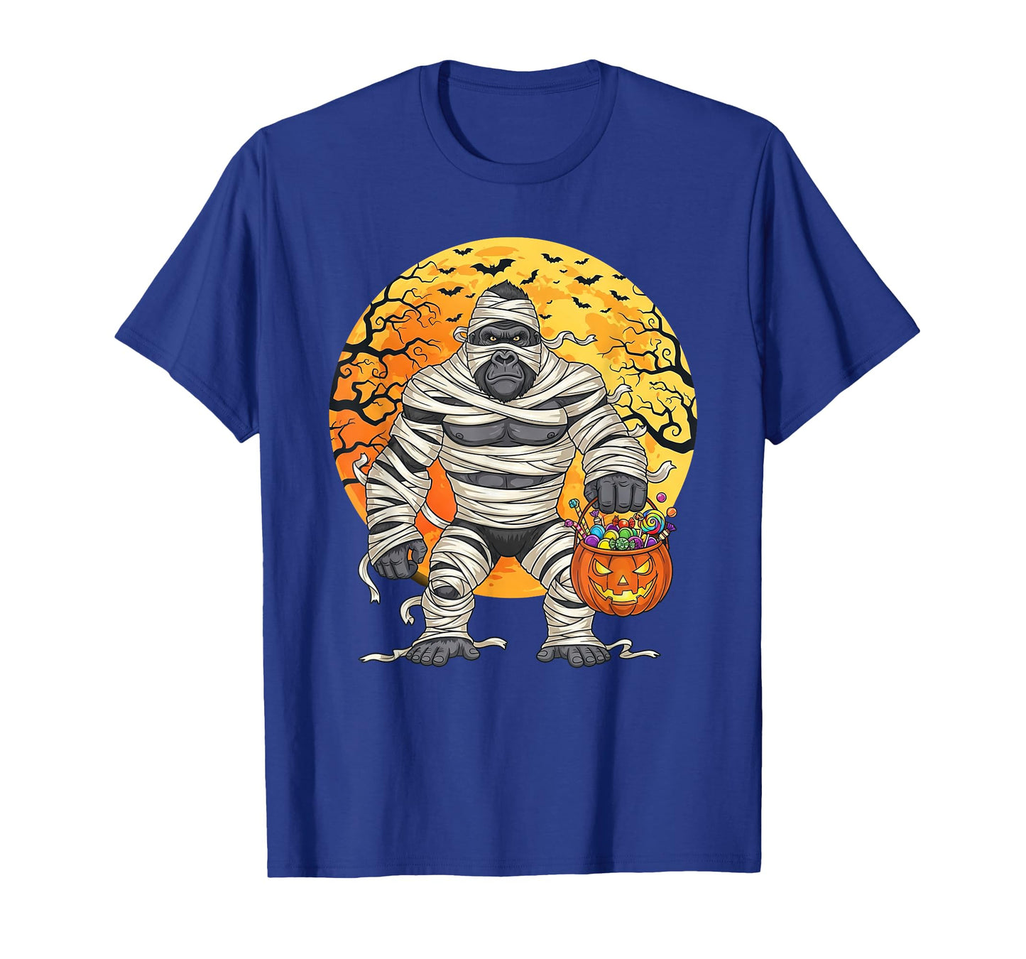Halloween Gorilla Mummy Trick or Treat Spooky T-Shirt