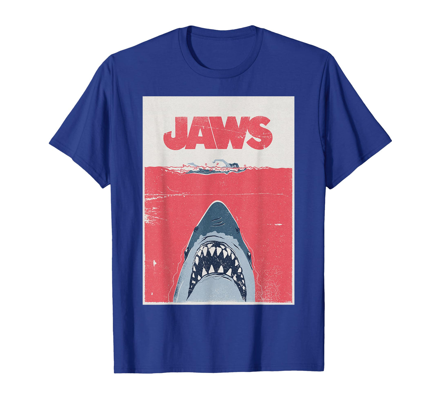 Jaws 50th Anniversary Poster Red Tide Front & Back T-Shirt