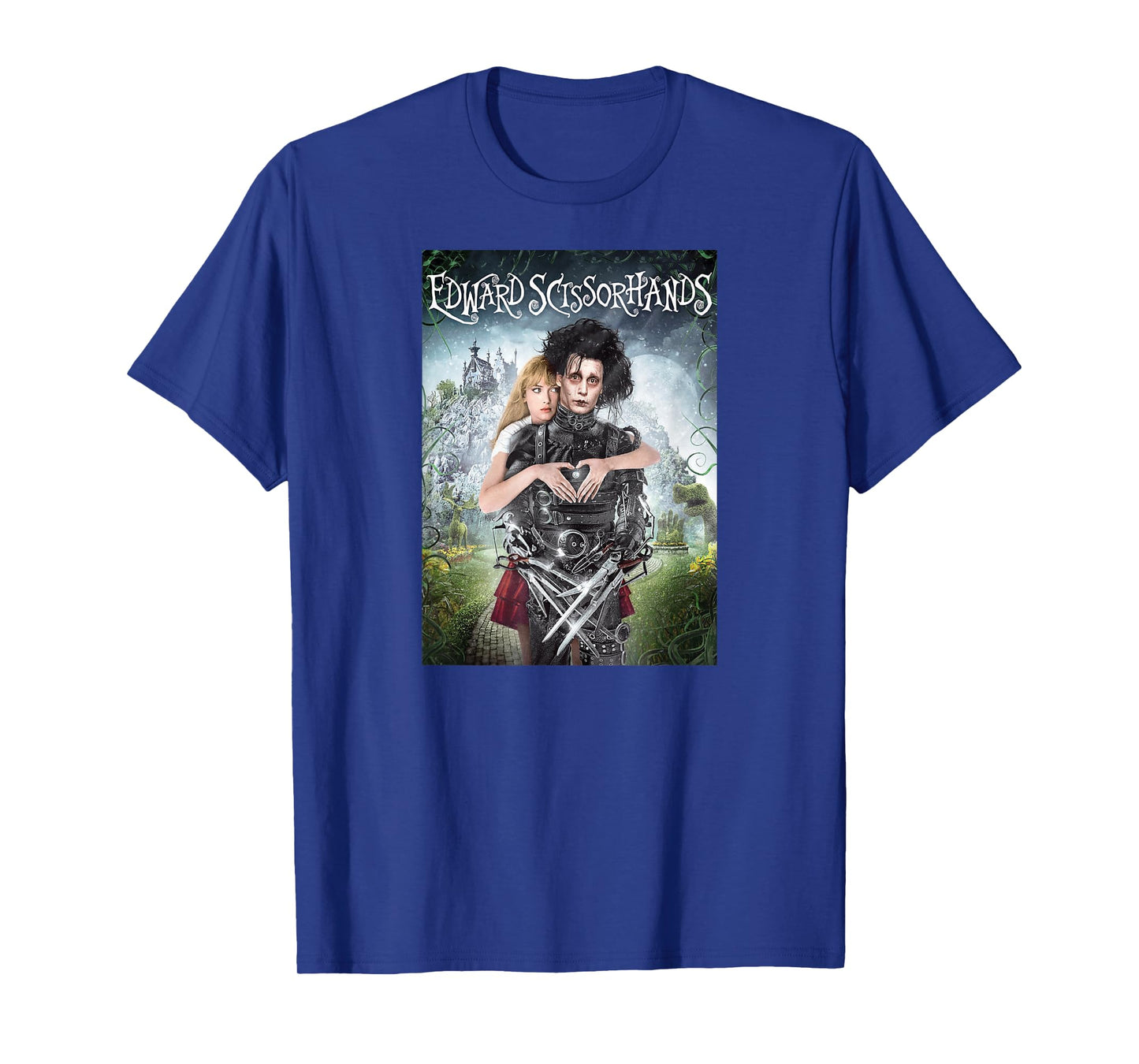 Tim Burton's Edward Scissorhands Edward and Kim Movie Poster T-Shirt
