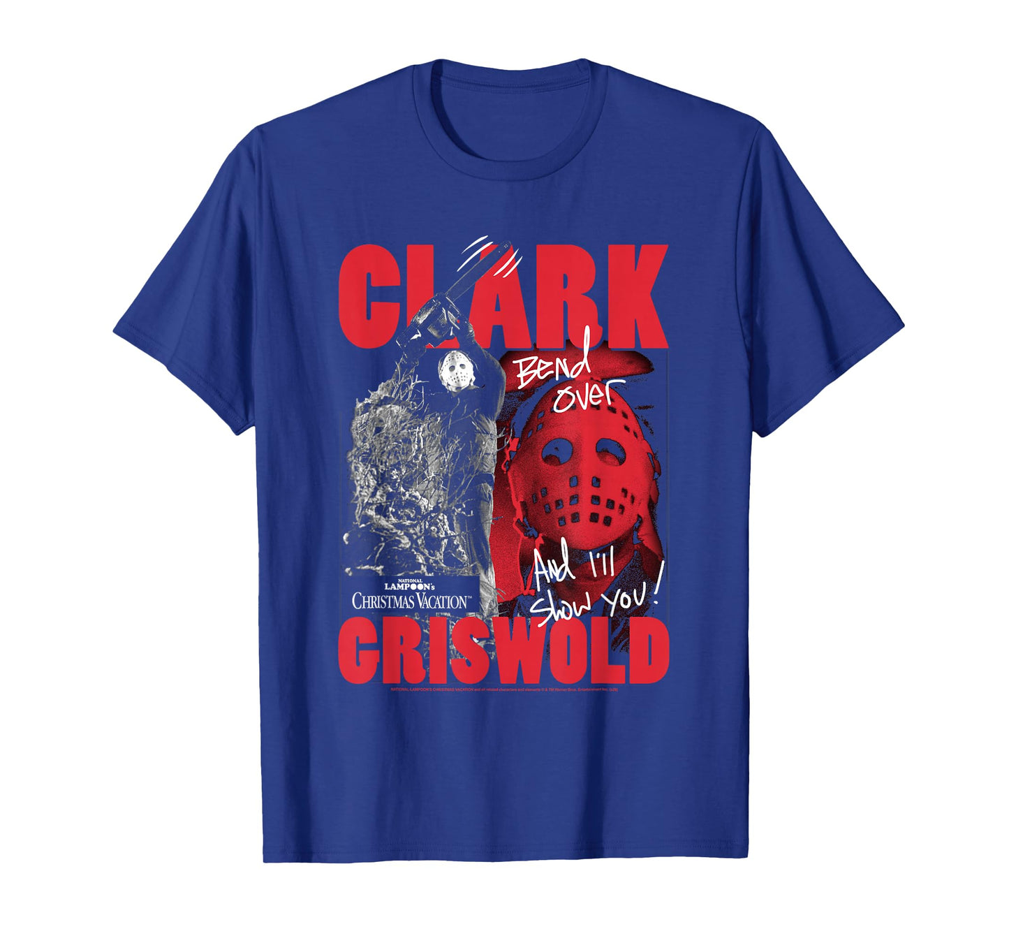 Christmas Vacation Clark Griswold Hockey Mask Holiday Movie T-Shirt