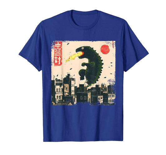 Funny Vintage Japanese Monster Kaiju Retro Graphic Tee T-Shirt