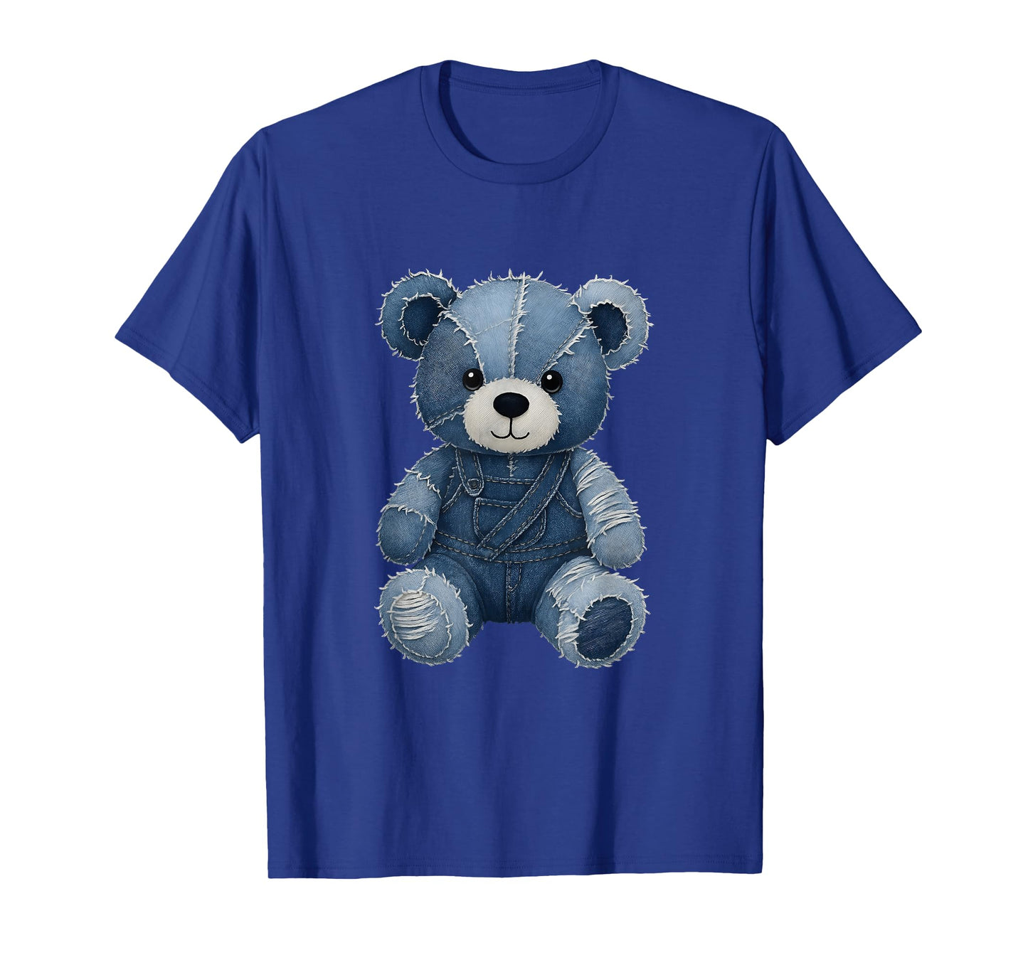 Cute Teddy Bear in Jeans T-Shirt