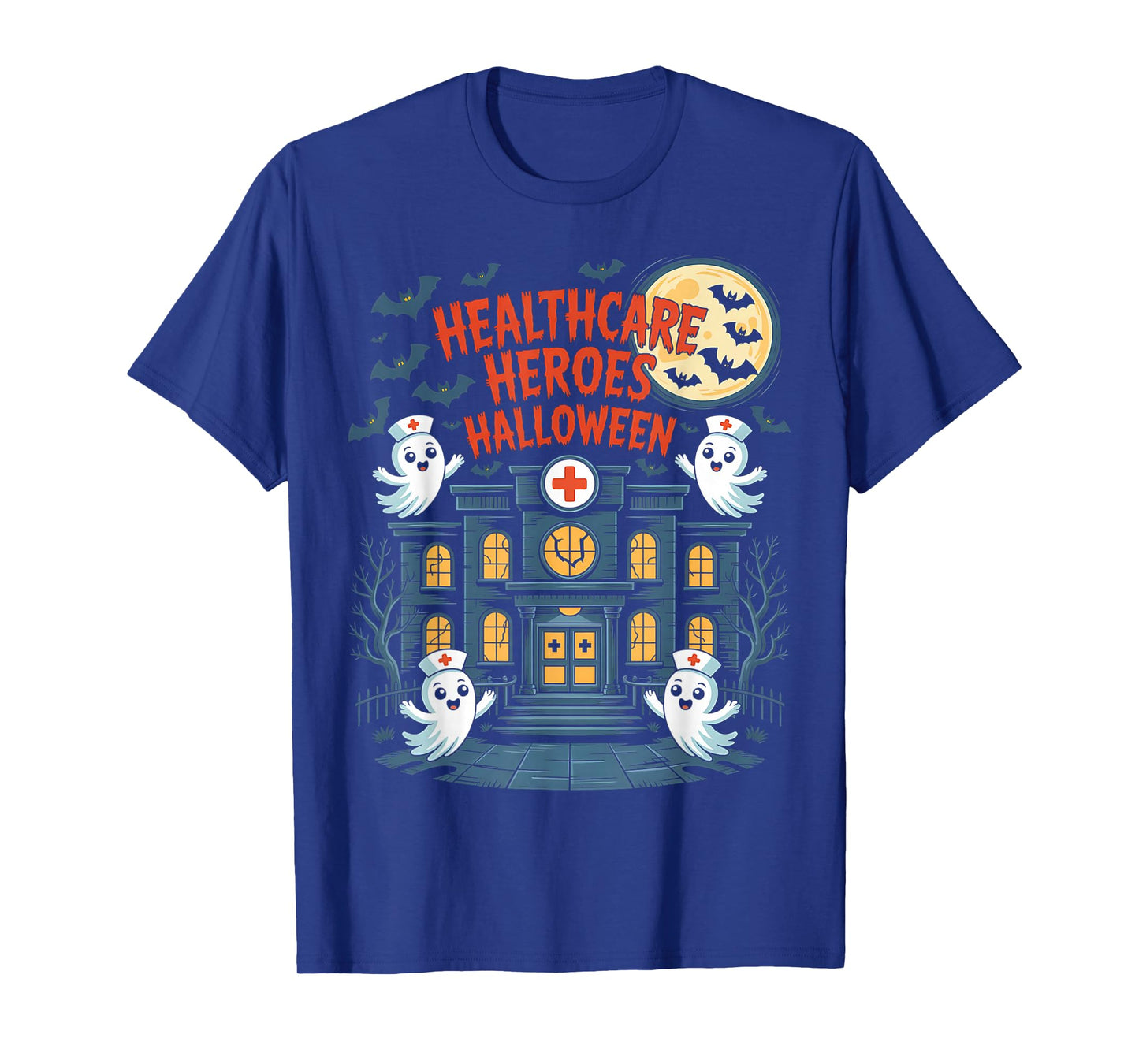 Haunted Hospital Halloween Nurse Shirt Healthcare Heroes T-Shirt