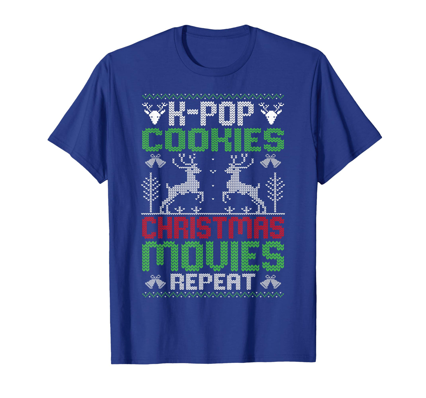 K-Pop Cookies Christmas Movies Repeat Korean Pop Music Xmas T-Shirt