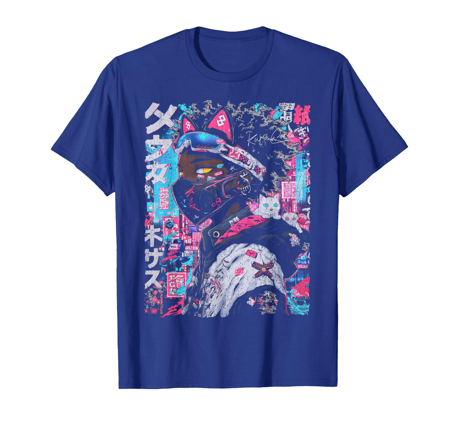 Japanese Streetwear Afro Cyberpunk Y2K Techwear Manga Anime T-Shirt