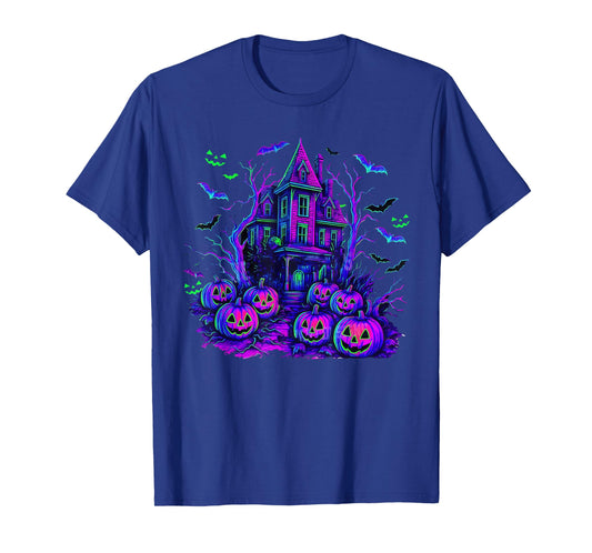 Vintage Halloween Spooky Scene Retro Pumpkin Scary Season T-Shirt