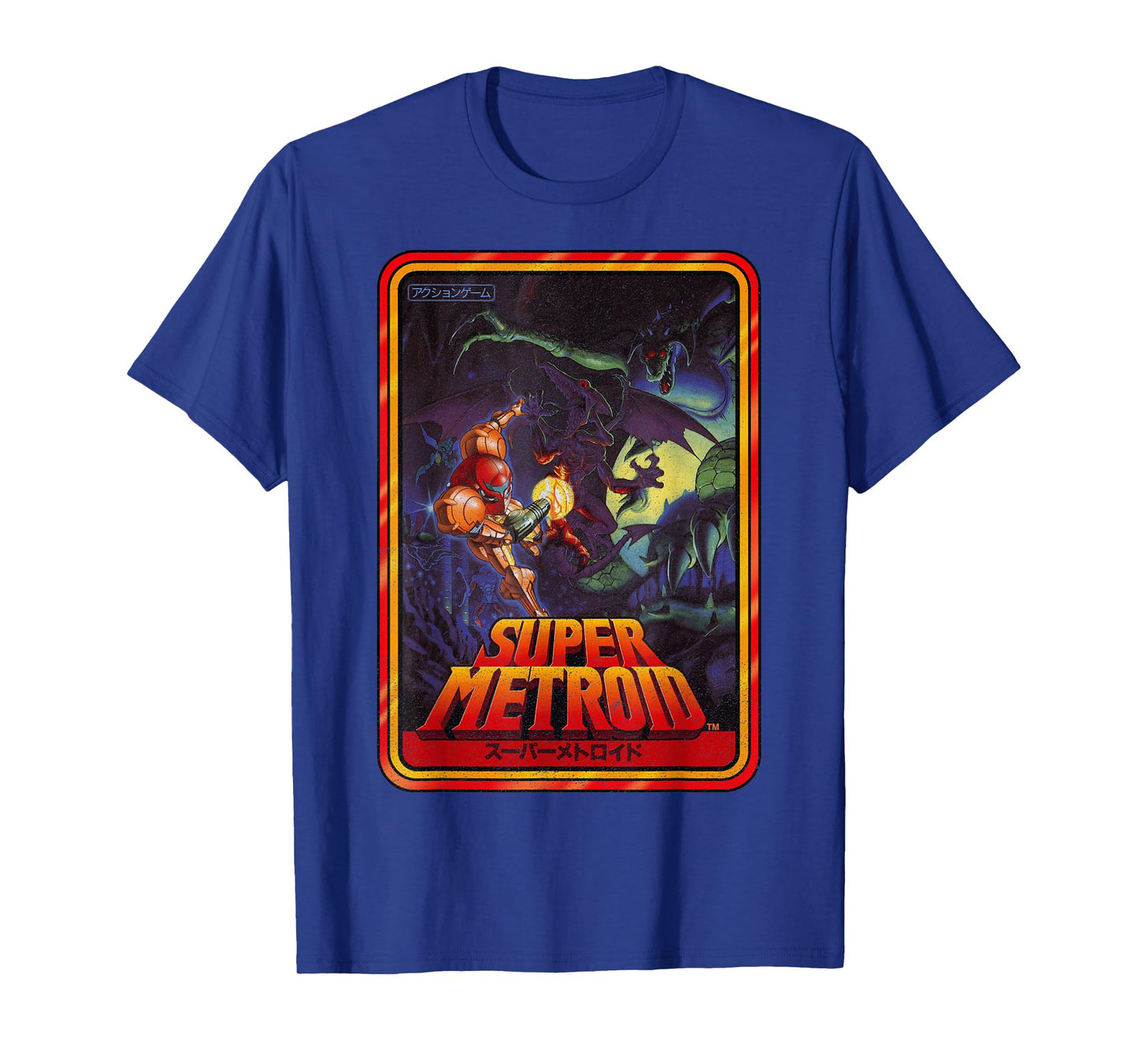 Nintendo Super Metroid Kanji Poster Style T-Shirt