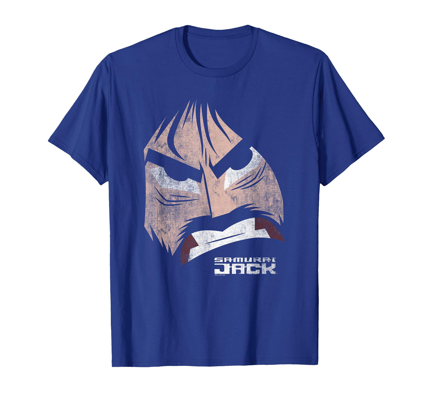 Samurai Jack Fierce Face Oversized Portrait Cartoon T-Shirt