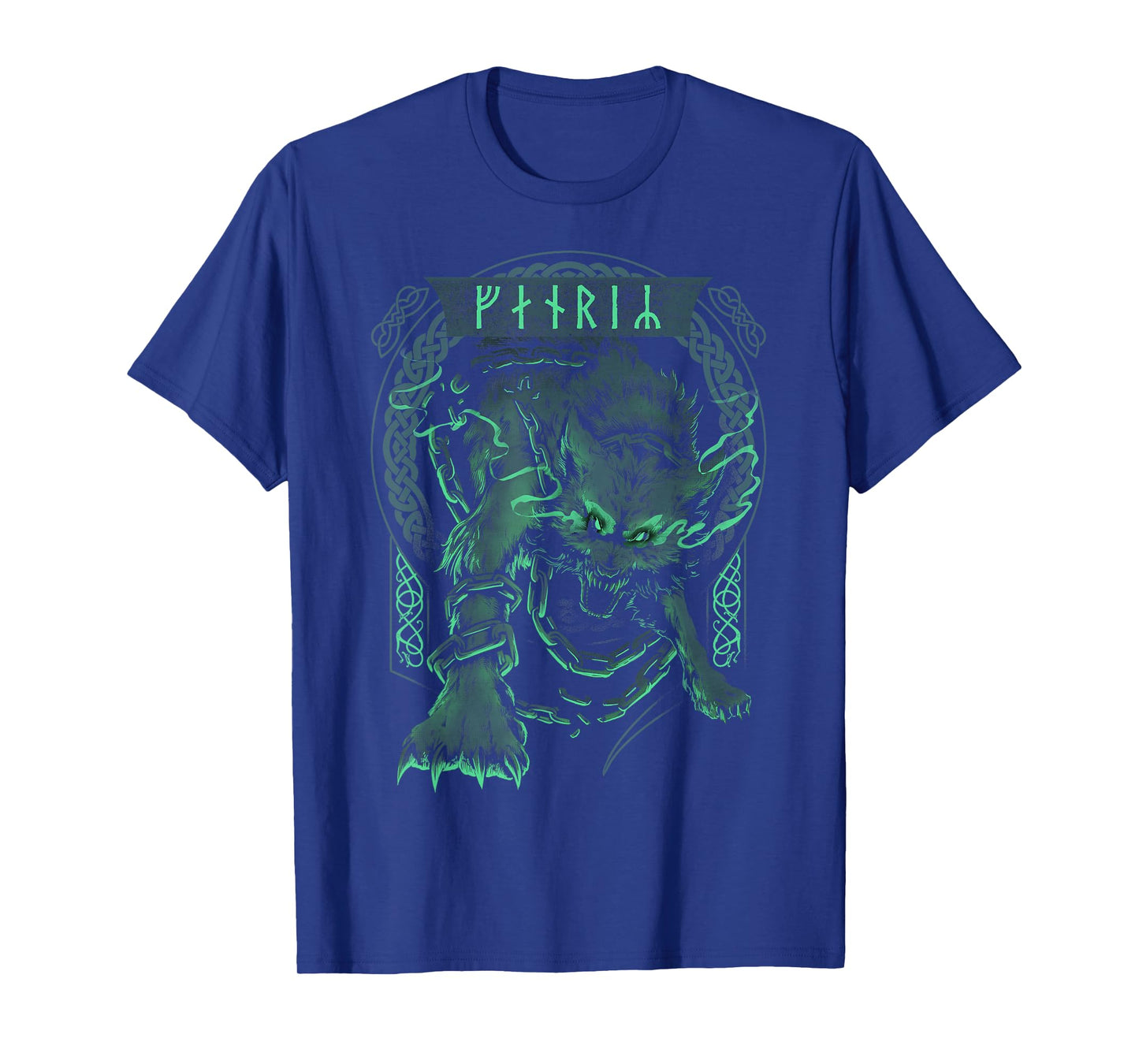 Wolf Viking Fenrir Scandinavian Pagan Norse Mythology T-Shirt