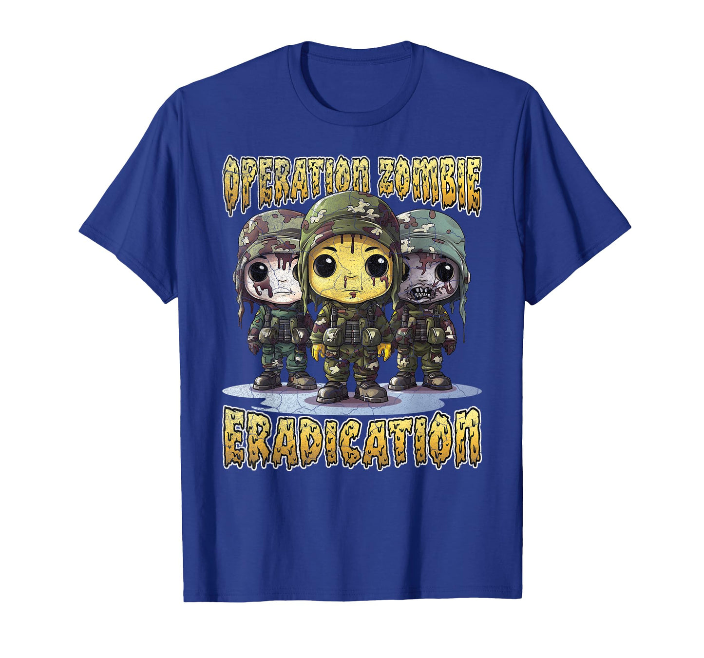 Operation zombie eradication funny Halloween camo soldier T-Shirt