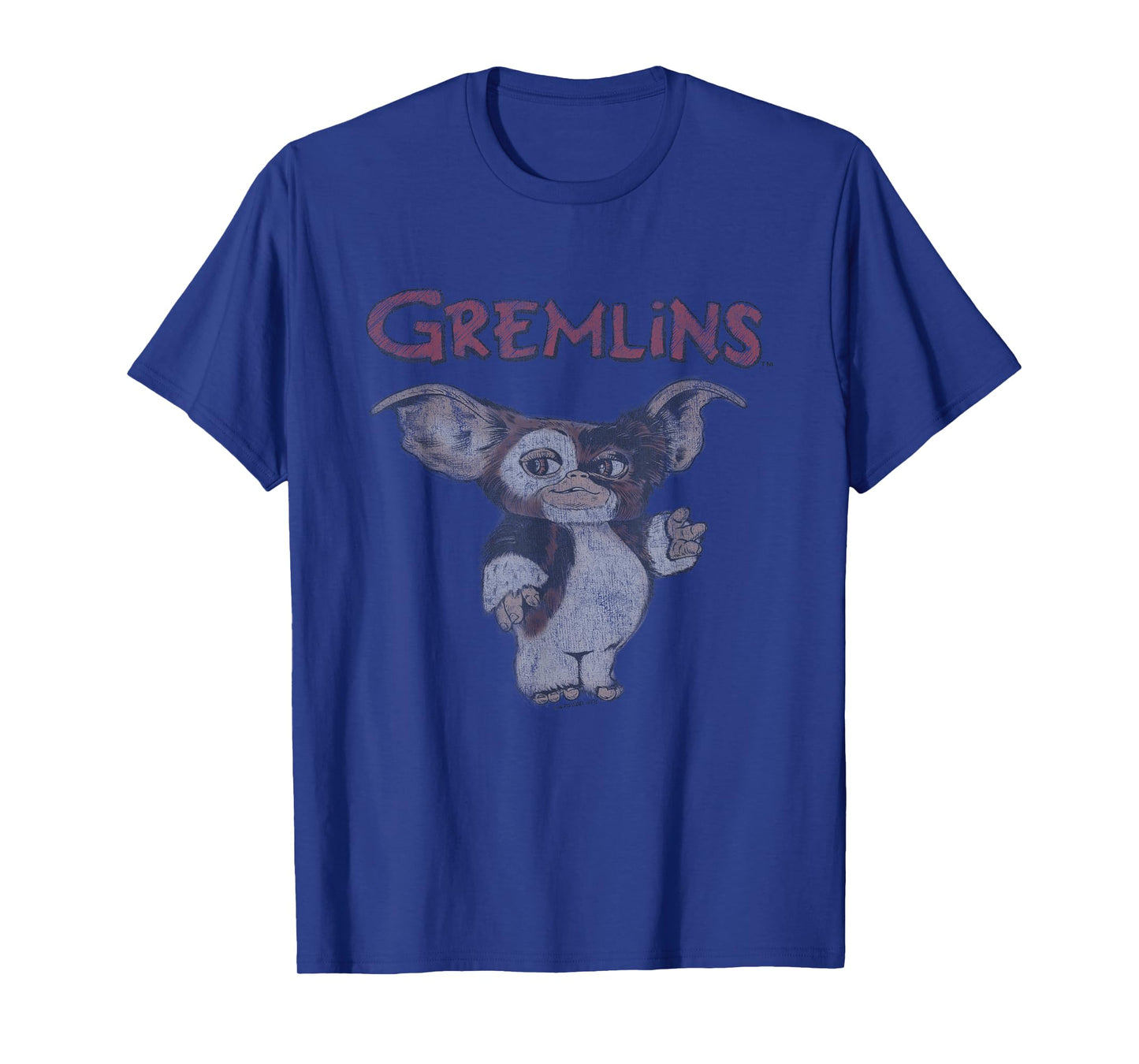 Gremlins Faded Gremlins T-Shirt - Officially Licensed by Warner Brothers - Black - Unisex - Short Sleeve - Crew Neck - Regular Fit - Small