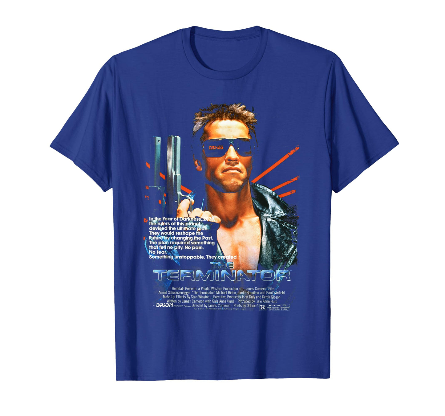 The Terminator Poster Movie Retro Sci-Fi Time Traveler Gamer T-Shirt