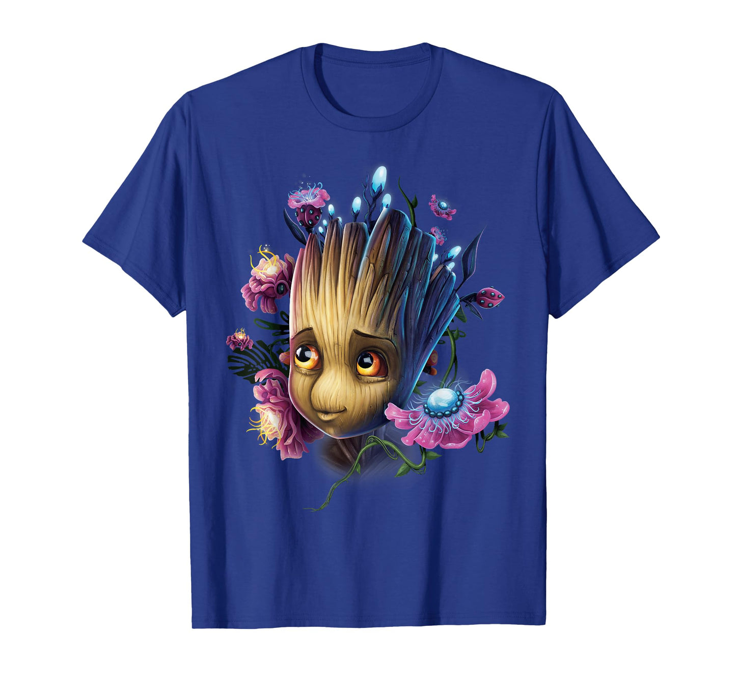 Marvel Guardians of The Galaxy Groot Flowers Graphic T-Shirt T-Shirt
