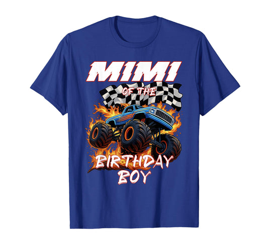 Mimi of The Birthday Boy Monster Truck Family Matching T-Shirt