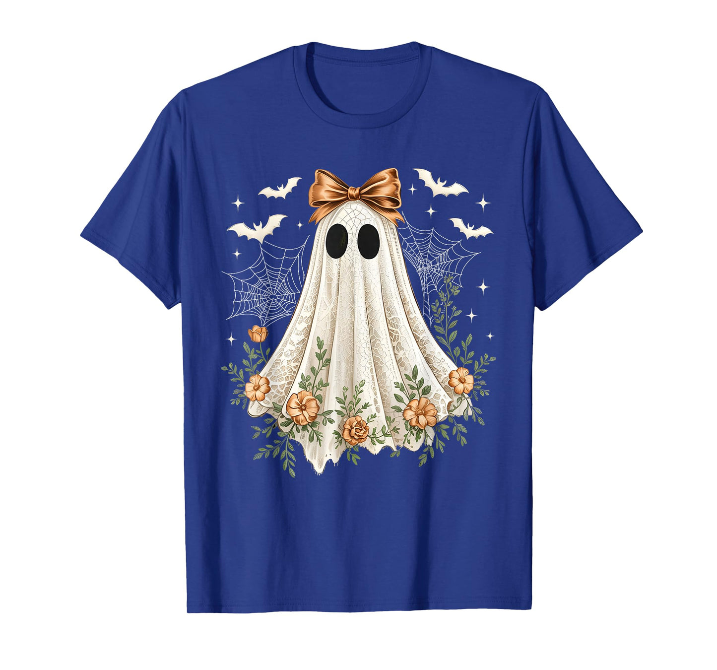 Halloween Coquette Lace Ghost Boo Boojee Spooky Season T-Shirt