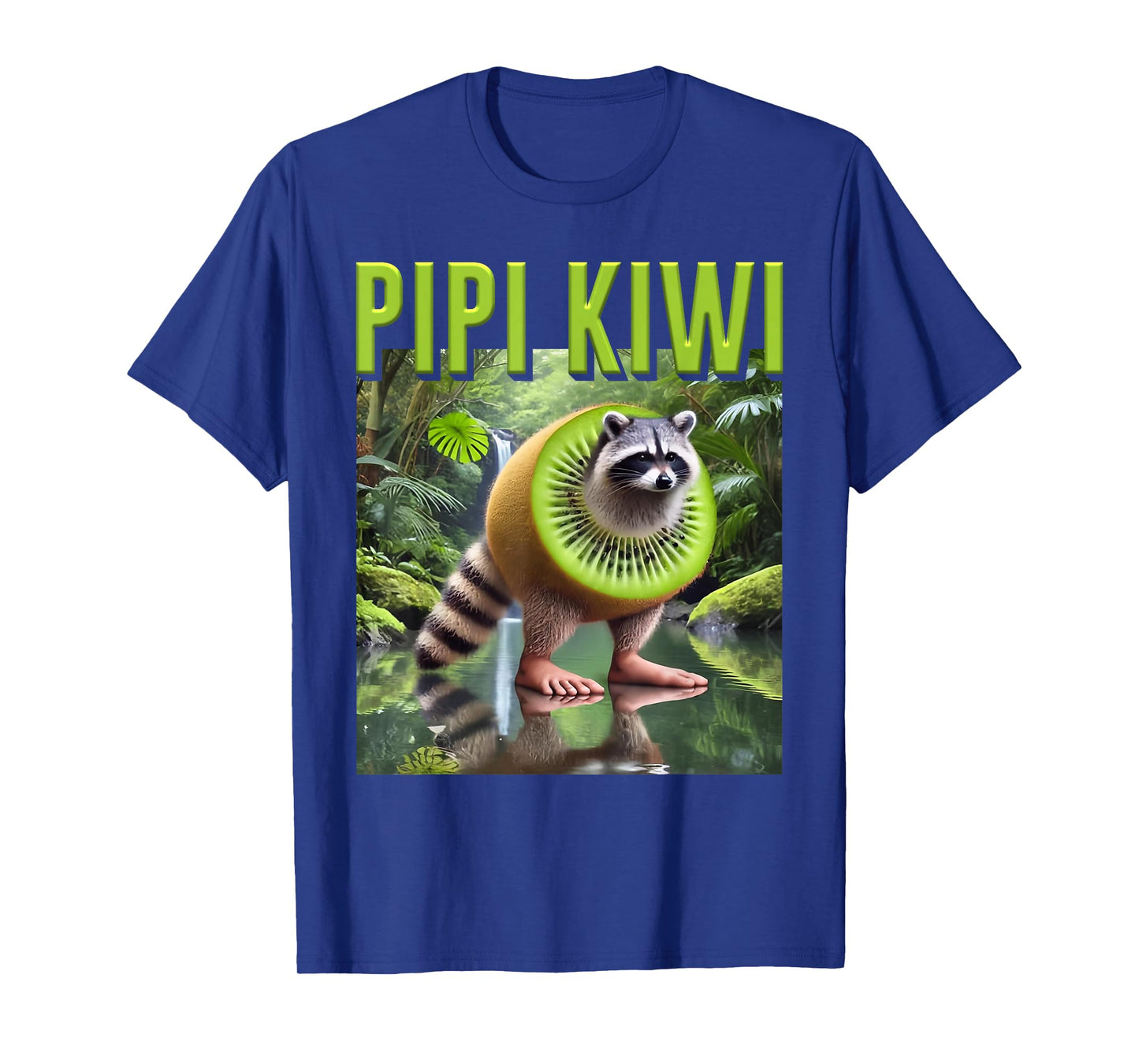 Pipi Kiwi Raccoon AI Monster Italian Brainrot Boy Meme Joke T-Shirt