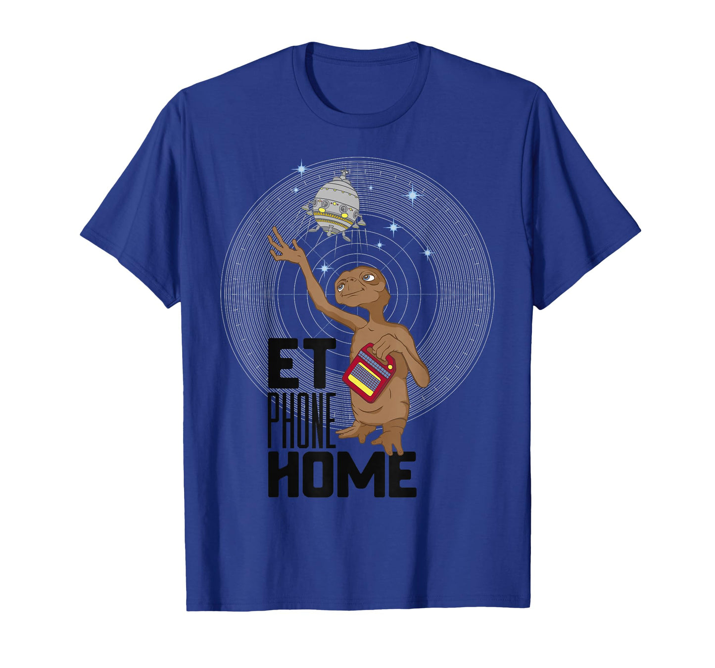 E.T. Phone Home Spaceship Flying Away Graphic T-Shirt T-Shirt