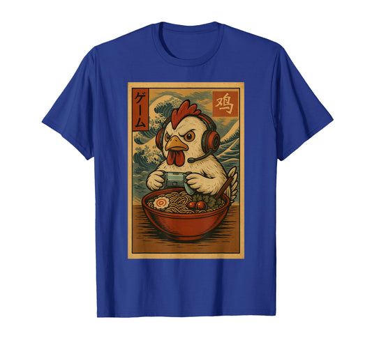 Kawaii Anime Gamer Chicken Ramen Retro Japanese Gaming Funny T-Shirt