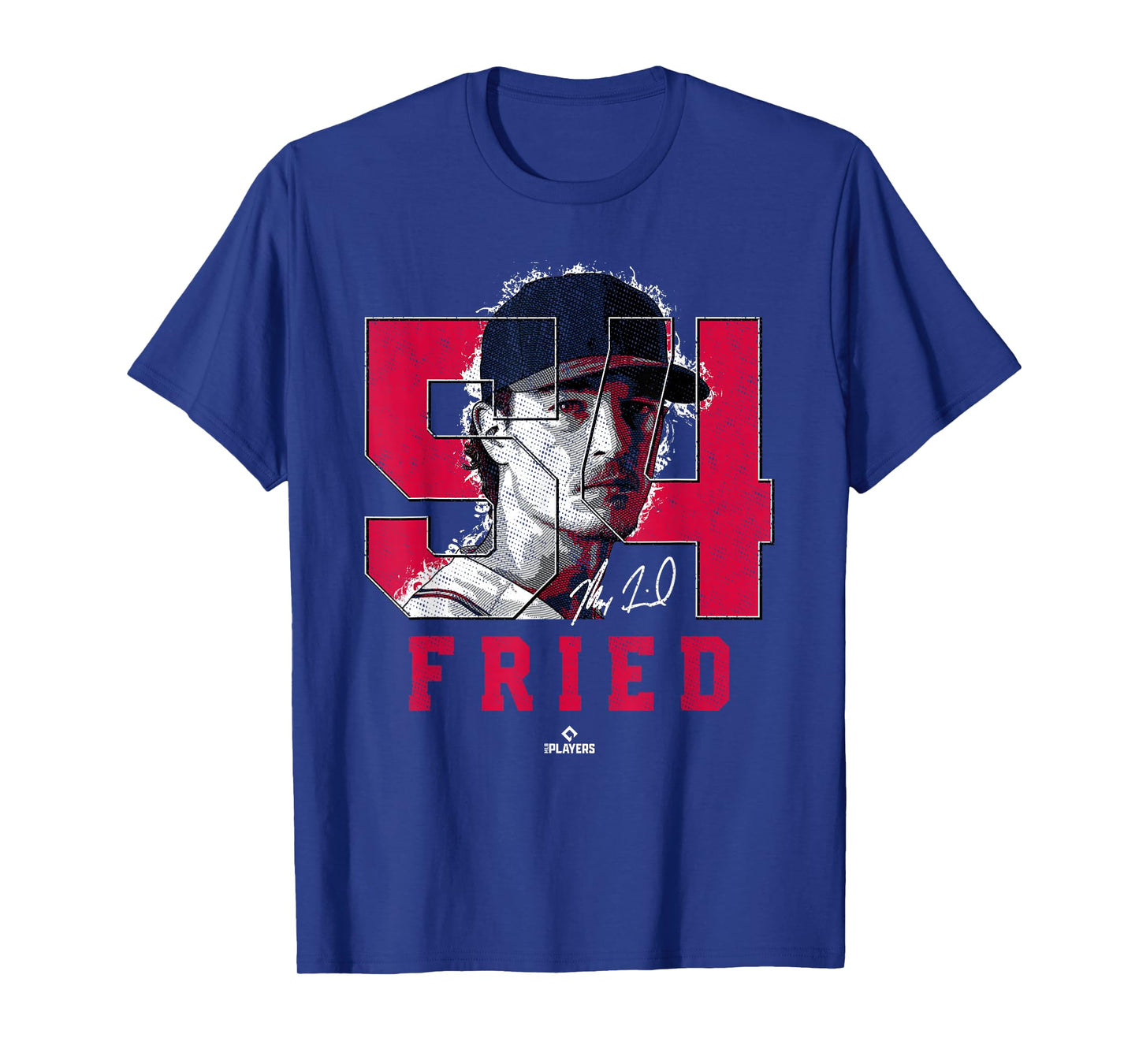 Max Fried Silhouette Maximus Atlanta MLBPA T-Shirt