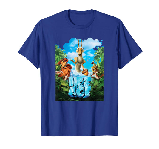 Ice Age Dawn of The Dinosaurs Movie Poster T-Shirt